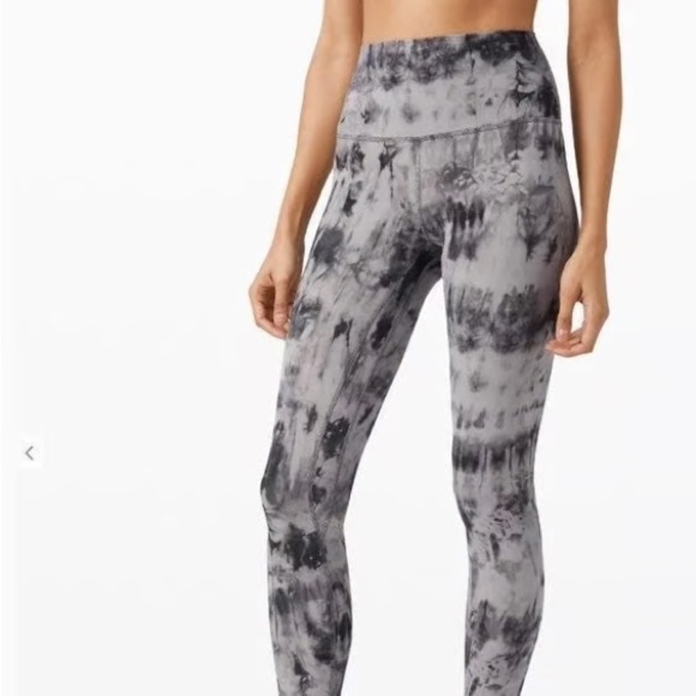 Lululemon Align Pant II 25" *Game Day Game Day Dark Chrome Black Multi Size 6